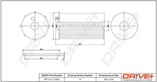 Ölfilter Dr!ve+ DP1110.11.0206 Filtereinsatz für PEUGEOT 407 SW 607 9D 9U HDi C6