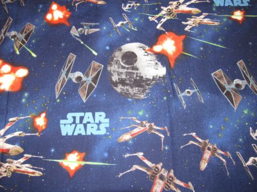 Star Wars Death Star Tie Fighter 100% cotton fabric 27 x 33 inches - Picture 1 of 3