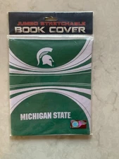 Jumbo Stretchable Book Cover - Michigan State University theme