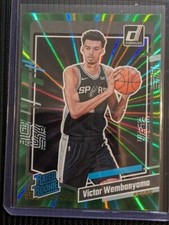 2023-24 Panini Donruss Rated Rookie HOLO GREEN LASER #220 Victor Wembanyama RC