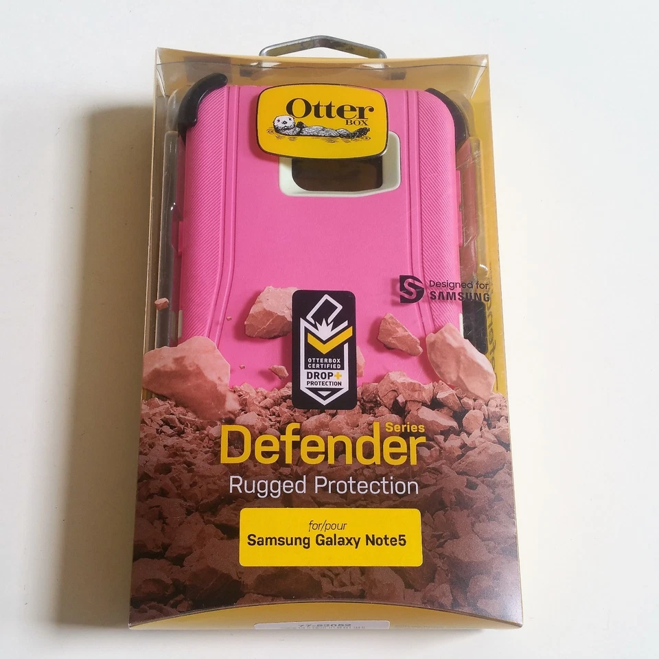 OtterBox Defender Series Case With Belt Clip for Samsung Galaxy Note 5 Pink - Image 3 of 4