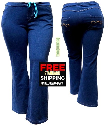 1826 Women's Plus Size Super Comfy Moleton Skinny Ponti Pants jean - Picture 58 of 73