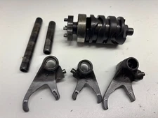 1980 1981 1982 Yamaha YZ125 YZ 125 OEM Shift Cam Drum Fork Forks Shaft