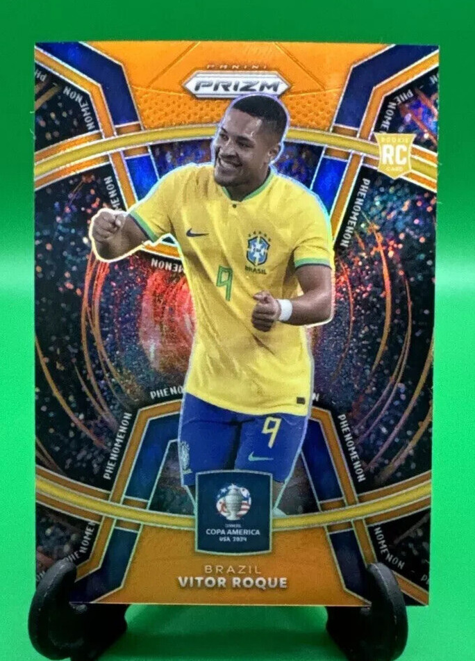 2024 Prizm Copa Vitor ROQUE Phenomenon Orange Rookie #20/25 Brazil