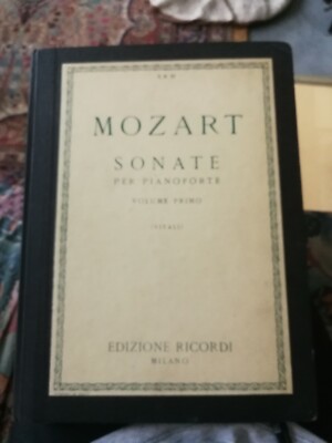 Mozart Sonate  pianoforte Volume Primo, Ricordi Milano, M.Vitali, Sonaten 1-9