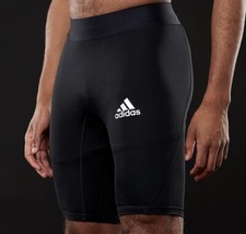 Mens Jock Adidas AlphaSkin Spandex Tights Compression Shorts Black S
