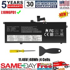   L18M6PD1 L18C6PD1 Battery for Lenovo ThinkPad X13 X390 X395 02DL017 02DL018 US