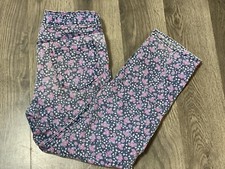 Vintage OshKosh B'Gosh Blue Floral Print Pants Size 6