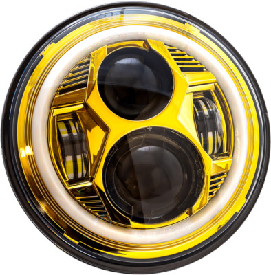 LETRIC LIGHTING CO - 7 Led Gold Headlight Halo W/ Mnt Adapter | LLC-CC-7G