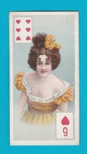 BEAUTIES (P/C INSET)  -  B.A.T. CO. LTD.  -  6  OF  HEARTS  -  1908