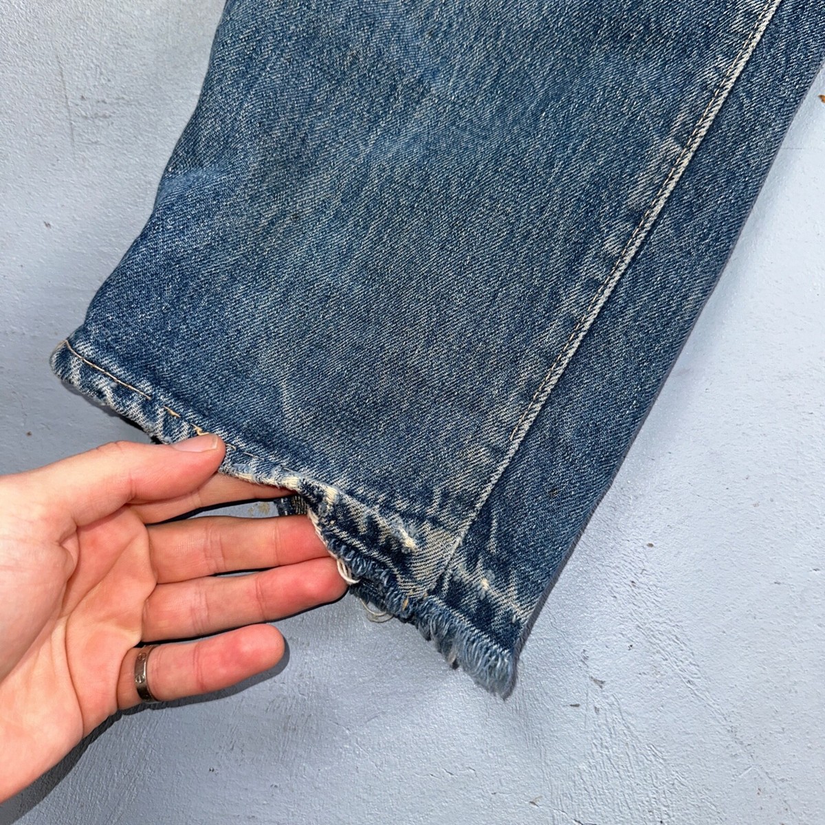 VTG 1960s LEVI’S 505 BIG E “red line” 32 Vintage 60s Levis 502 XX Big E SS Red Line Selvage 25x26.5