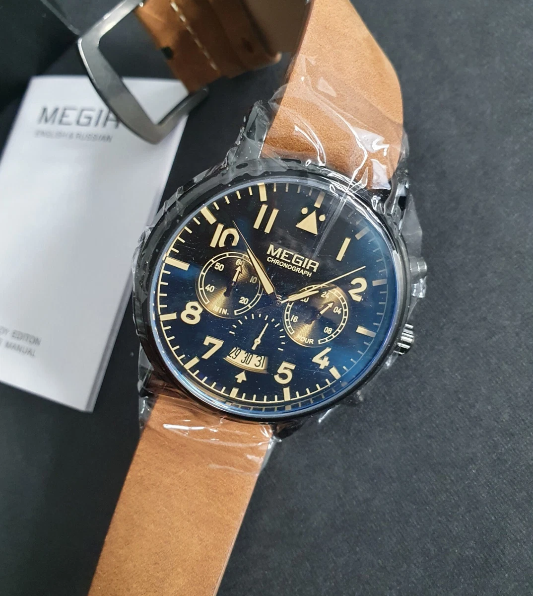 Megir aviator chronometer shop
