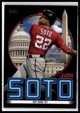 Juan Soto #JSH-14 2021 Topps Soto Highlights Black #/299 Washington Nationals