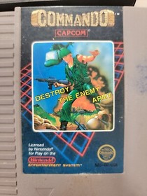 Commando (5 Screw!)  Nintendo NES tested working Includes Dust Sleeve!
