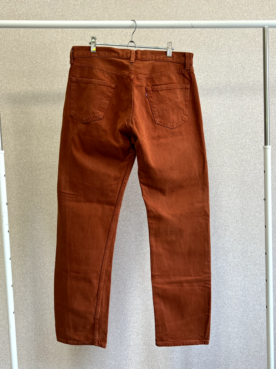 Mens Vintage Levis 501 made in USA rare mustard colour denim Mens Vintage Levis 501 made in USA rare mustard colour denim
