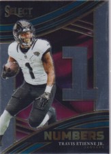 Travis Etienne Jr. 2023 Panini Select Football Numbers Insert Jaguars #NMB-TET
