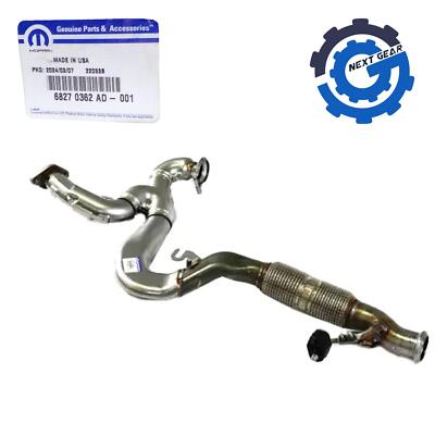 New OEM Mopar Exhaust Crossunder Pipe for 2020-2024 Chrysler Pacifica 68270362AD