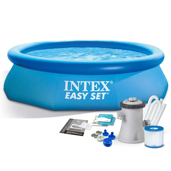 3 In 1 Intex Quick Up Pool Gartenpool Schwimmbecken Mit Filterpumpe 305 X 76 Cm-image