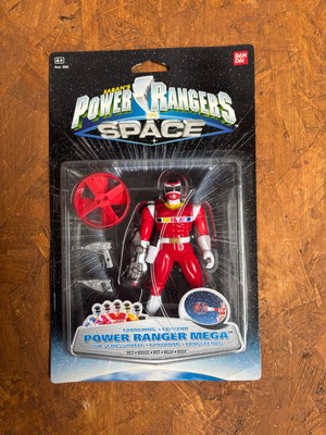 Power Rangers dans l'espace - Rouge Lanceur 1997 Rare Bandai