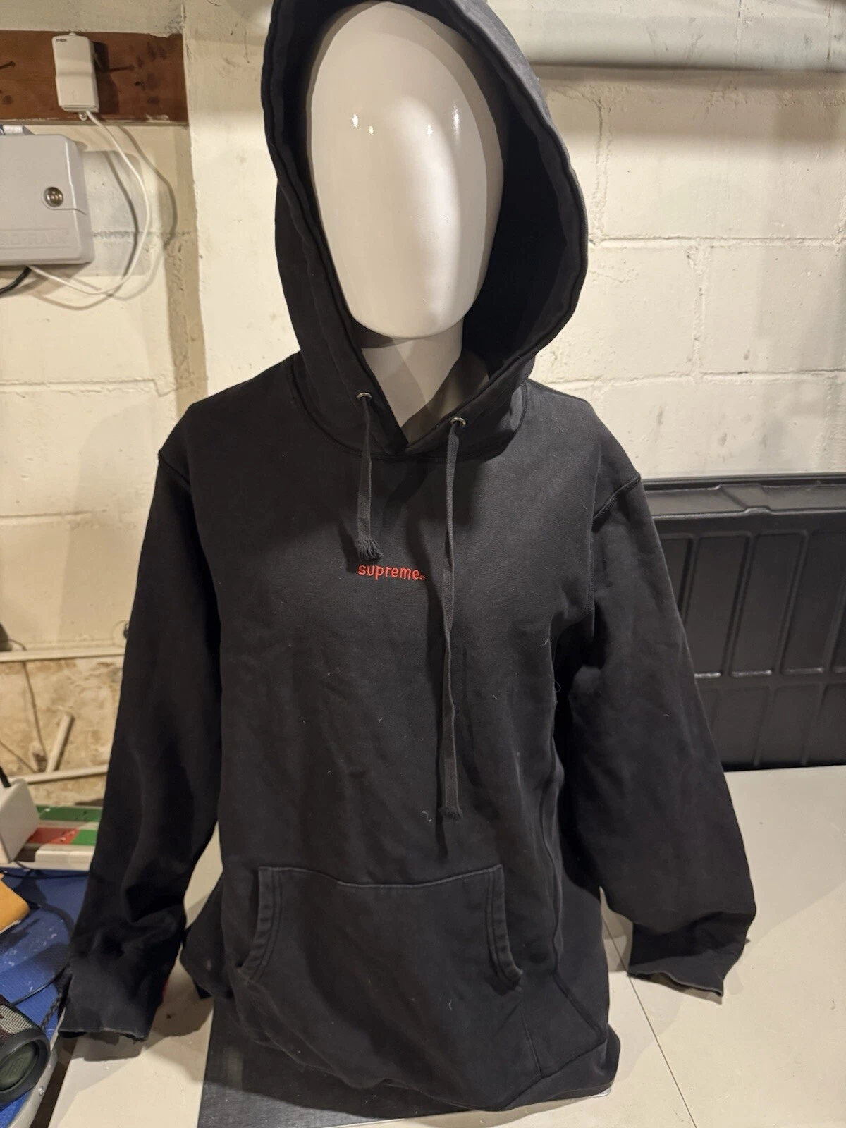 Sweat à capuche vintage Supreme Trademark   Noir XL