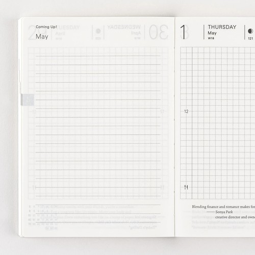 Hobonichi Techo 2026 Planner English version A6 size Monday Start life book - 第 3/9 張圖片