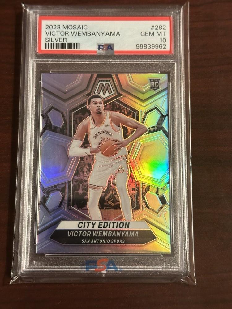 🔥Victor Wembanyama Silver Mosaic 2023 PSA 10 282 🔥