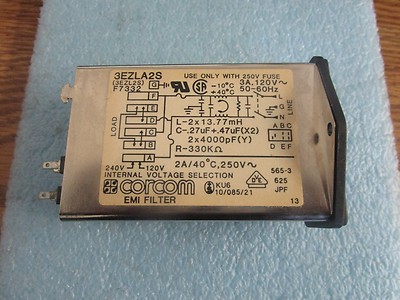 Corcom/Tyco Elektronik Modell: 3ezla2s Emi Filter Working Ziehen 