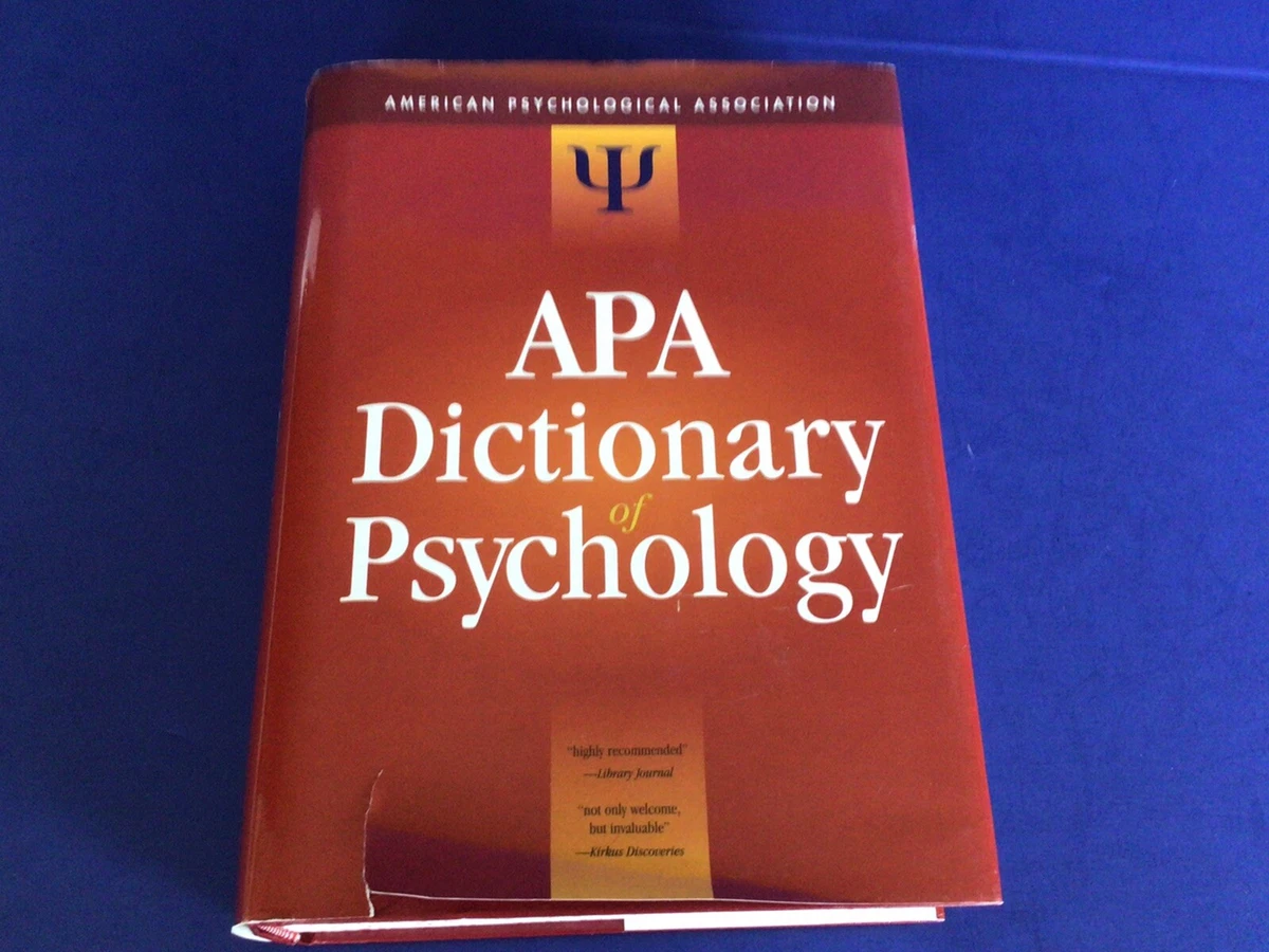 Dictionary apa on sale