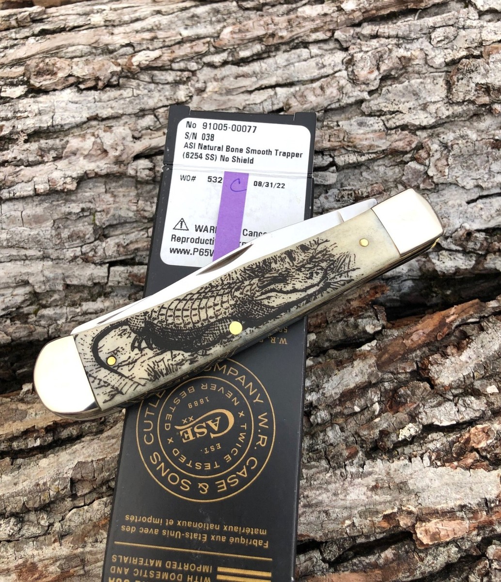 CASE XX *c SFO NATURAL GATOR TRAPPER NUMBERED KNIFE KNIVES | eBay