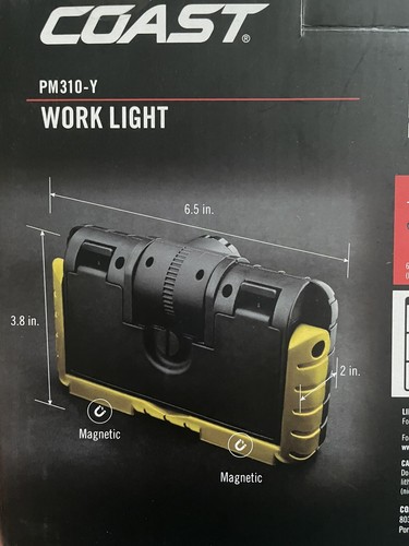 Coast PM310-Y LED Portable Magnetic Work Light 1000 LUMANS BRIGHT - Picture 3 of 9