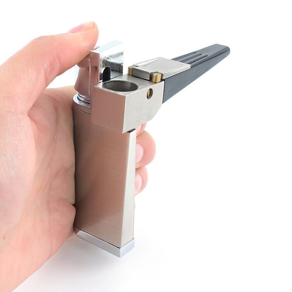 2 in 1 Metal Lighter with Pipe Foldable Portable Lighter Upgrade Hitter