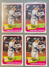 4 Lot 2021 Topps Series 2 1965 Redux Baseball MLB #T65-34 Giancarlo Stanton Base