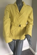 ❤️Jigsaw Size 10 cotton blend Yellow Belted Jacket❤️