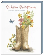 LEANIN TREE Western Wildflowers 12 Note Cards & Envelopes #34718~3 ea 4 designs