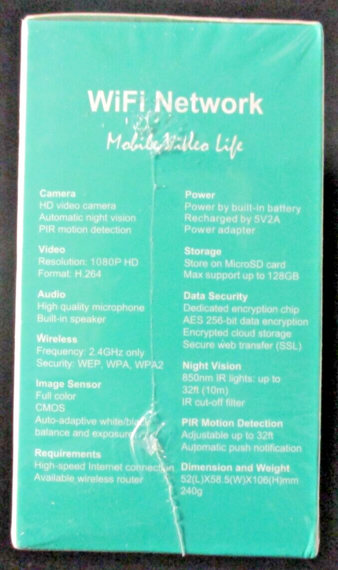 NEW Zeeporte SmartIP Home Security Wireless Camera BuiltIn Rechargeable Battery eBay