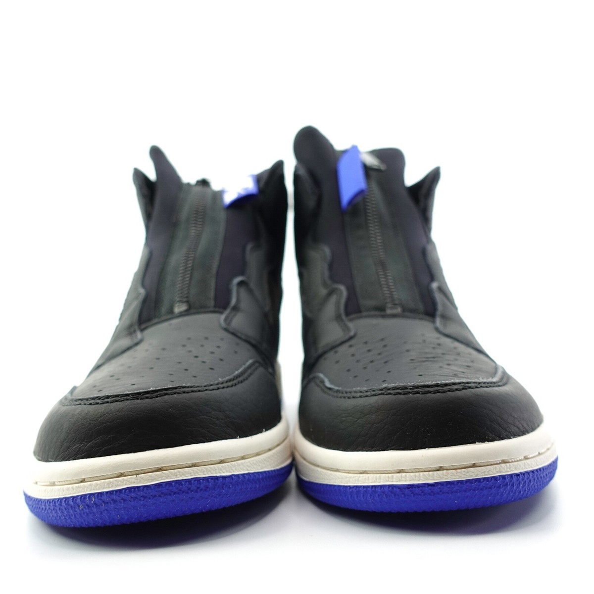 Mens Air Jordan 1 High Zip Black Hyper Royal Blue Basketball Mens Air Jordan 1 High Zip Black Hyper Royal Blue Basketball