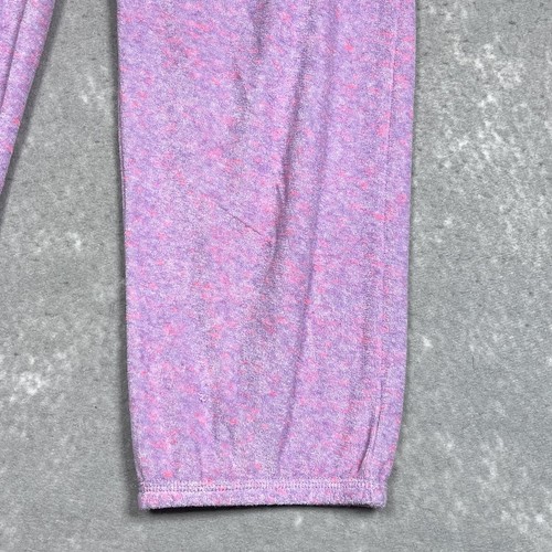Juicy Couture Jogger Pants Women’s Medium Pink Sequin Logo Velour Athleisure - Picture 5 of 13
