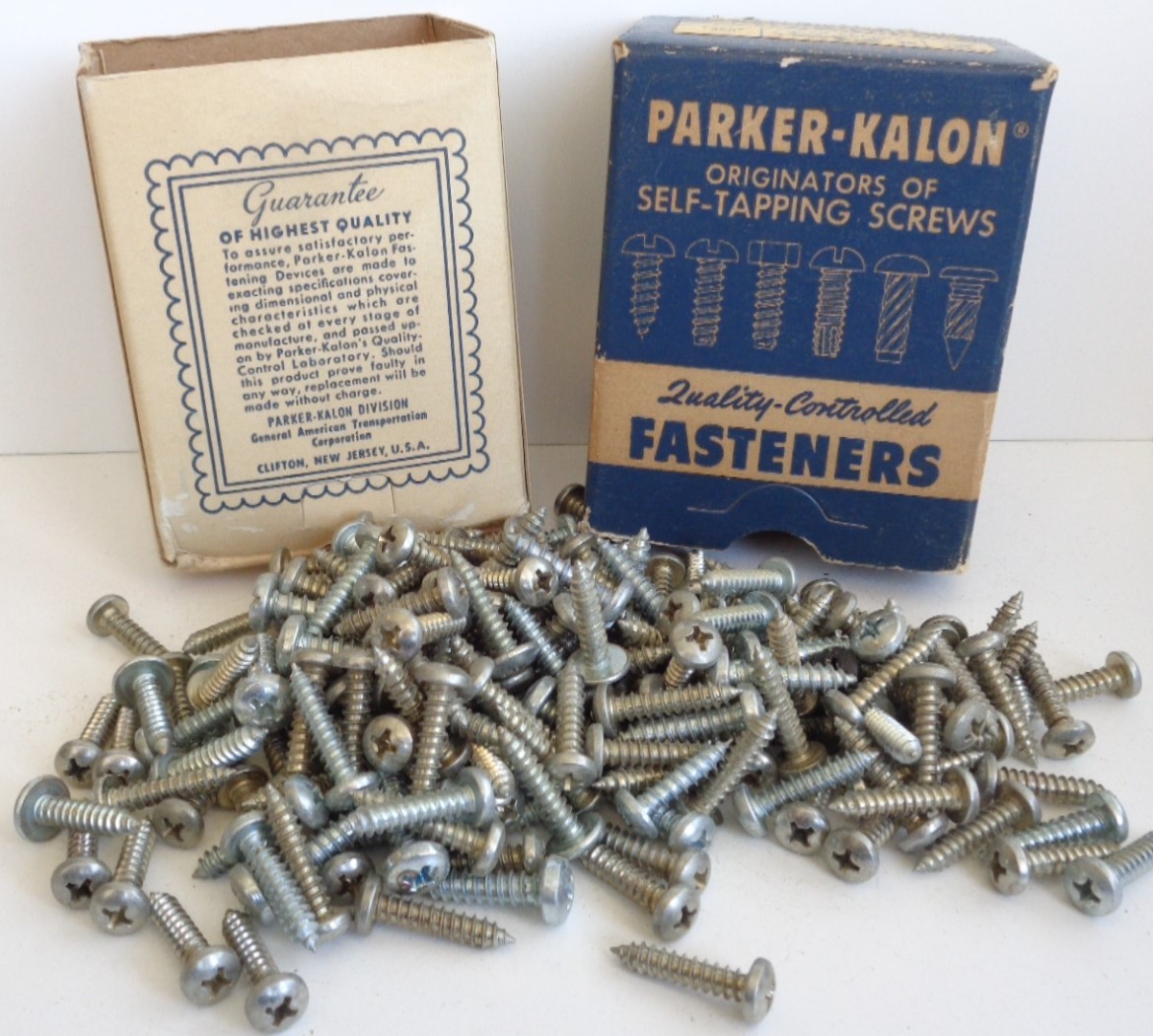 150+ Vintage Parker-Kalon ¾” Fasteners Phillips Sheet Metal Tapping Screws NOS