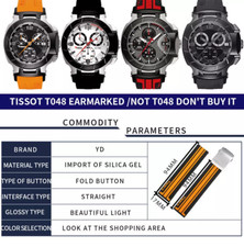 21mm For TISSOT T-RACE T048-417A Strap Rubber Silicone Watchband  Tools