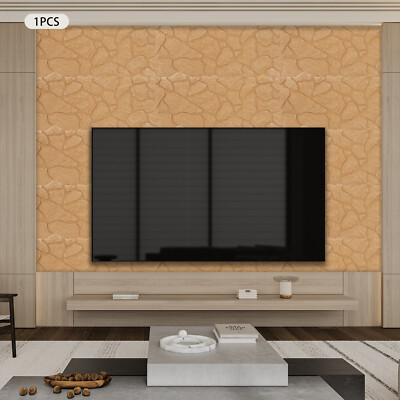 3D Shape PU Durable Faux Stone Wall Panel Home Furnishing Decor Background Plate
