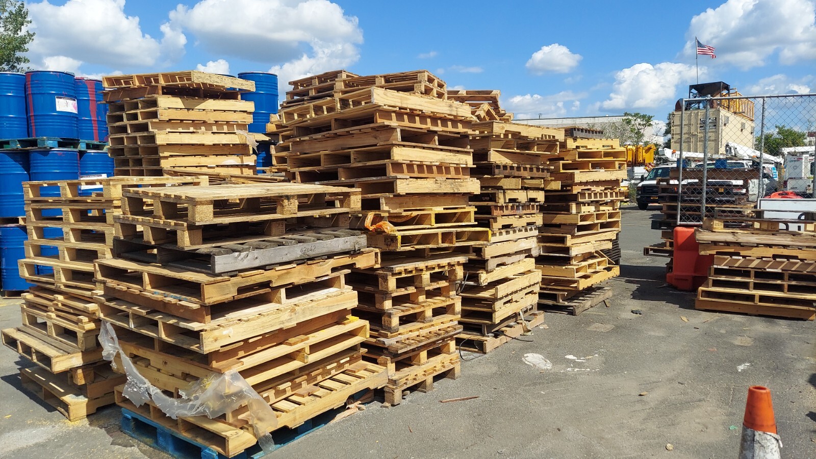 900 each for big wooden pallet. 600 each for small wooden pallets