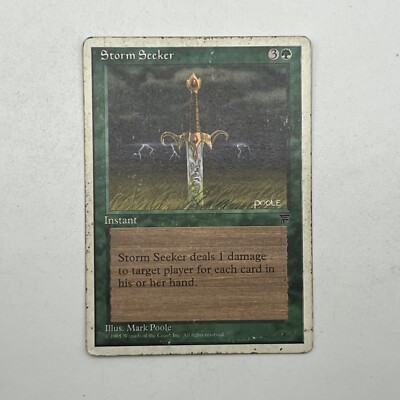 Magic The Gathering MTG Storm Seeker - Legends - VG Authentic & Official