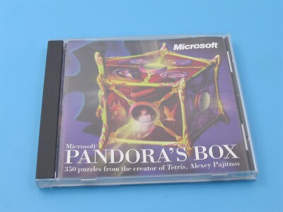 油彩『Pandora’s Box』 Microsoft PANDORA'S BOX Computer PC Game 350 Puzzles 1999 Tetris