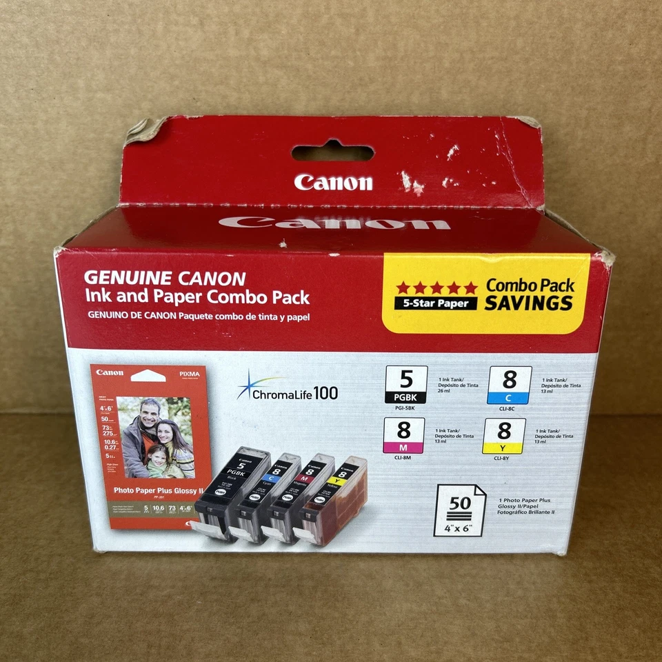 New Genuine Canon Ink & Photo Paper Combo Pack READ Description - Image 2 of 4