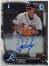 2016 Bowman Chrome JUAN YEPEZ Auto Rookie Card BP29 St Louis Cardinals