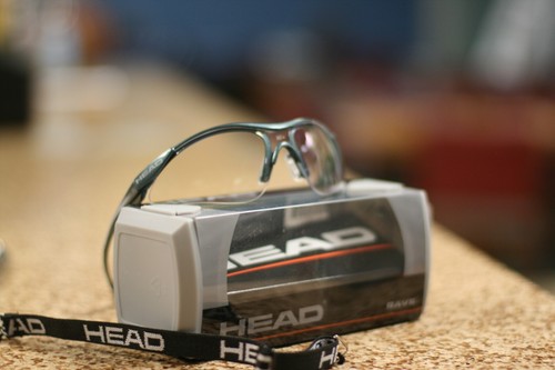 HEAD Racquetball Protezione Occhi RAVE con Lente Trasparente Montatura Blu  - Foto 4 di 5