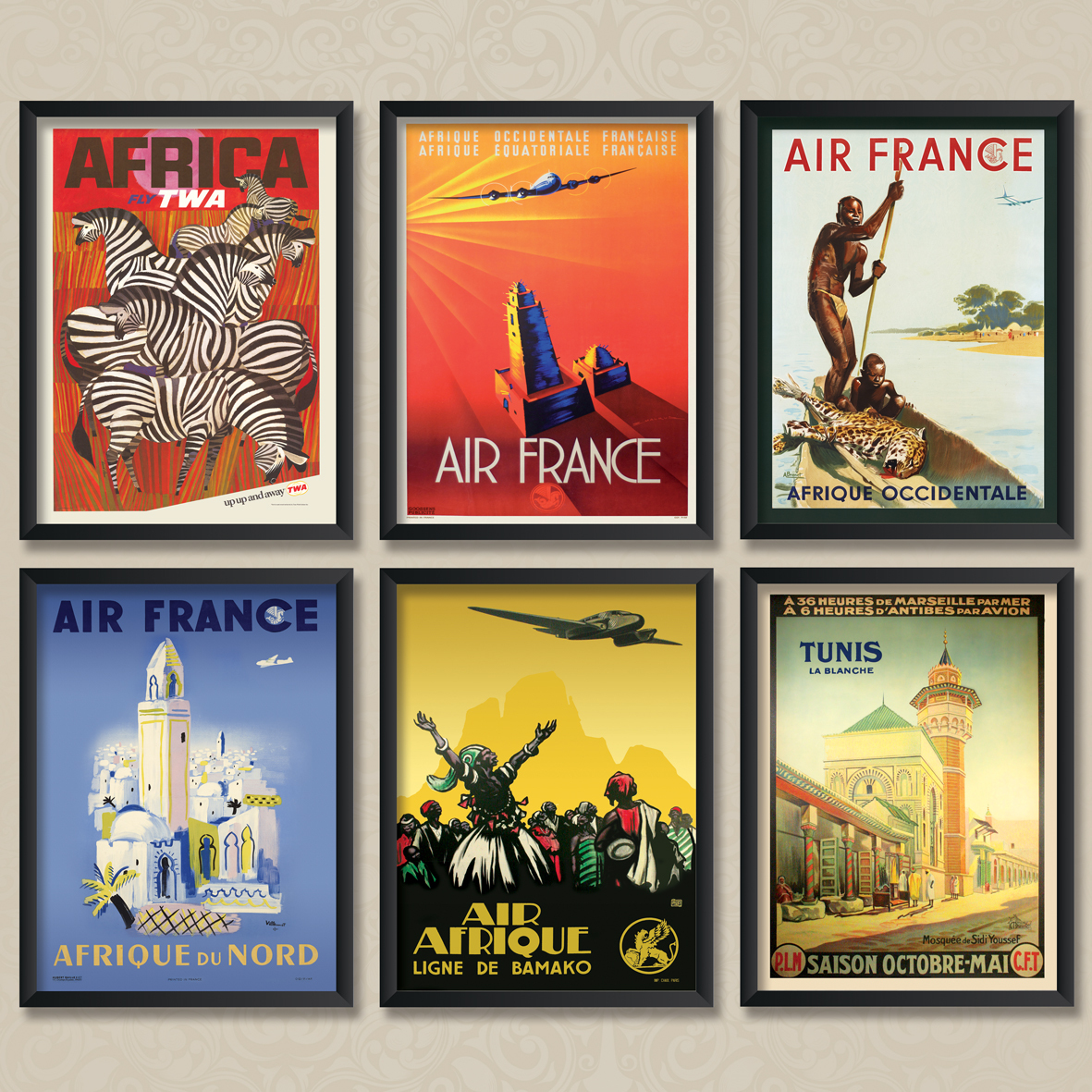 Vintage Travel Posters: Afrique Tunis Tunisia Africa Poster 50 70 eBay