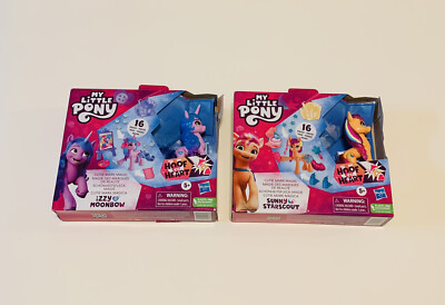 Lot of 2 My Little Pony Cutie Mark Magic Izzy Moonbow and Sunny Starscout - New
