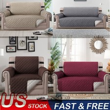 Anti Slip Quilted Sofa Cover Waterproof Throw Couch Covers Pet Protector Sofa