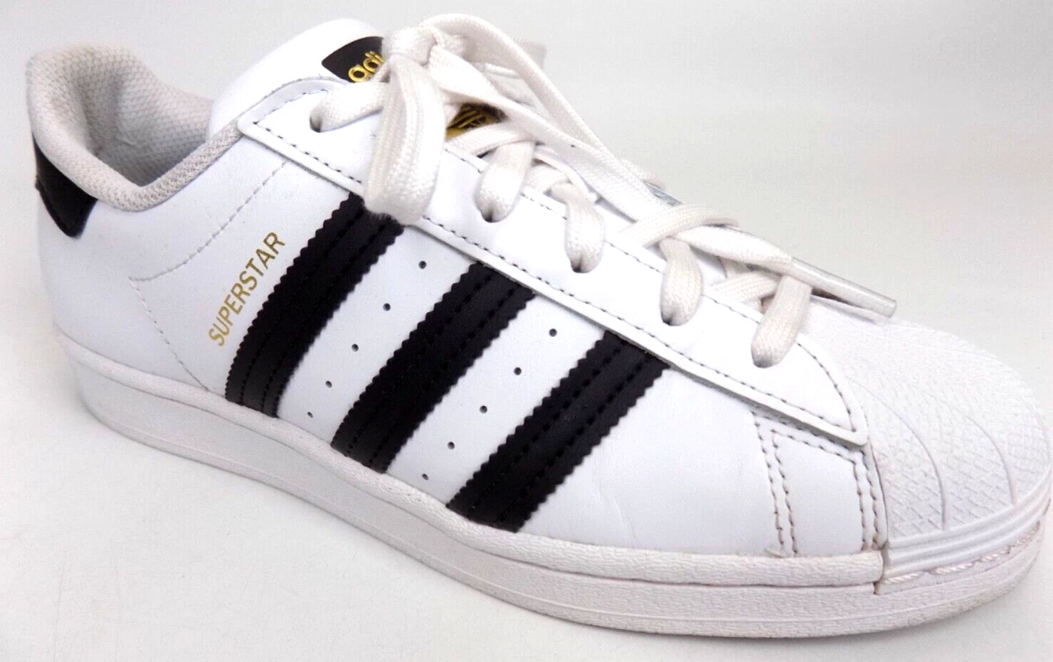 ADIDAS Superstar Classic Sneakers casual da donna taglia 7 5 M bianco nero